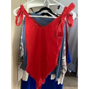 Forever21 Red Bodysuit